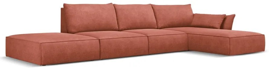 Červená rohová pohovka (pravý roh) Vanda - Mazzini Sofas