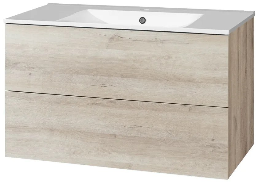 Mereo Mereo, Aira, kúpeľňová skrinka s keramickým umývadlom 101 cm, MER-CN722