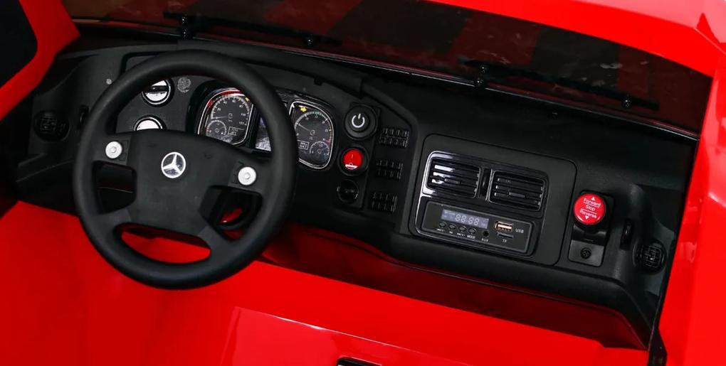 RAMIZ Elektrické auto Mercedes-Benz Zetros BDM0916 - červené