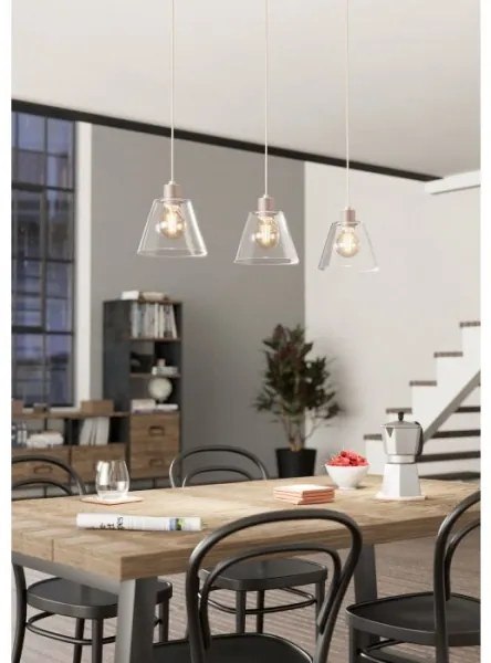 Eglo 43632 - Luster na lanku COPLEY 3xE27/40W/230V
