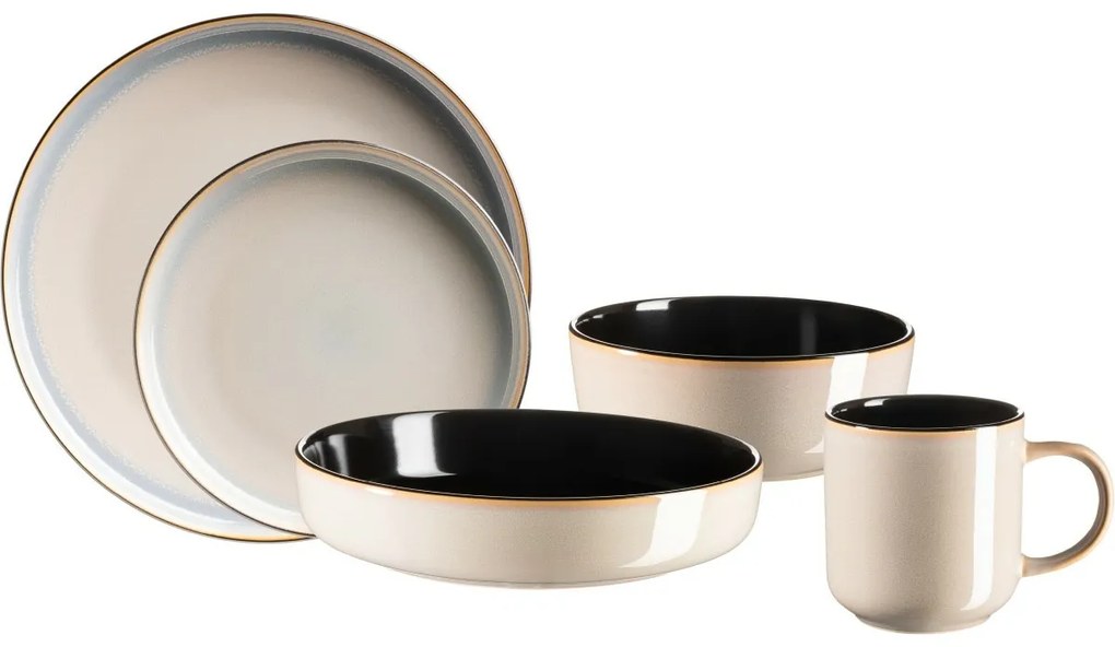 Mäser 10-dielna jedálenská súprava ALENIA, béžová