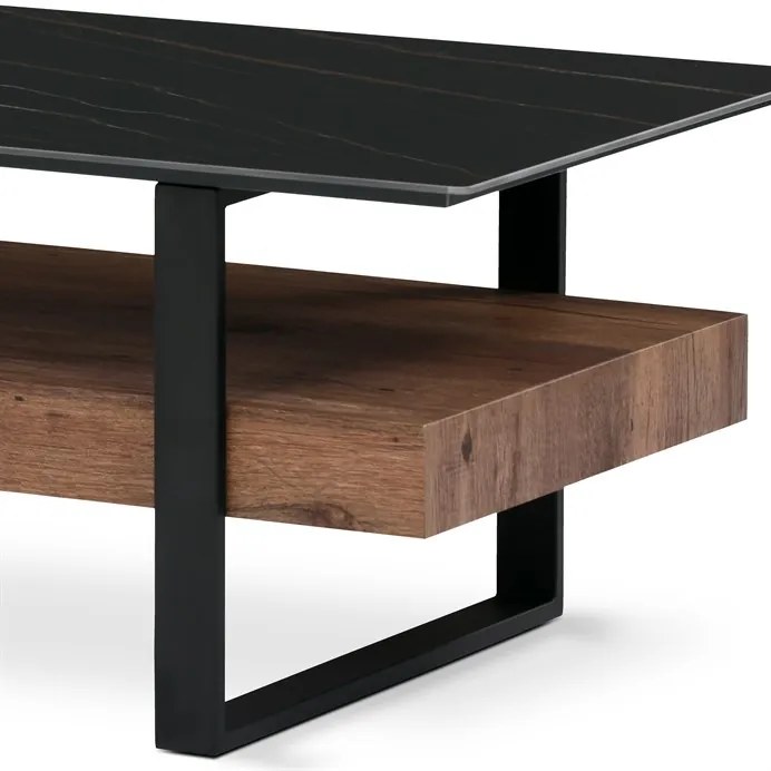 Autronic BONTEC Konferenčný stolík 120x60cm, spekaná keramika, mramor, AHG-286 BK Farba: Čierna