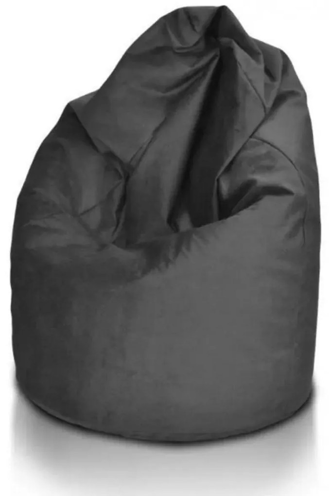 Sedací vak Amore – extra mäkký vak z plyšu pre maximálne pohodlie Farba: A22 - čierna