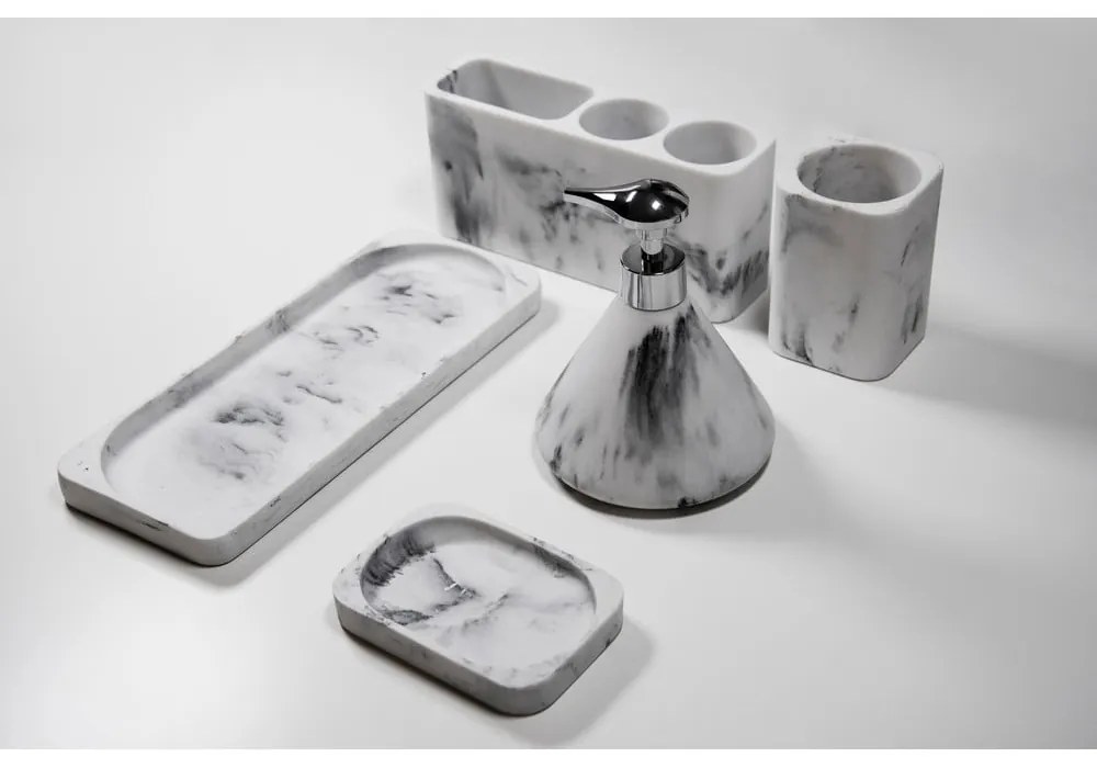 Bielo-sivá tácka do kúpeľne Wenko Desio