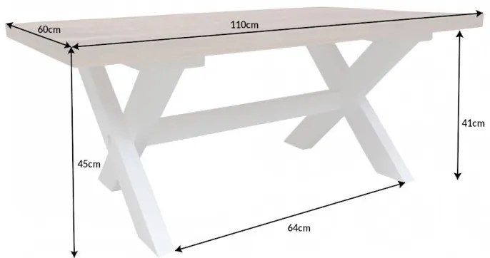 Konferenčný stôl 39775 Long Island 110x60cm Drevo Mango