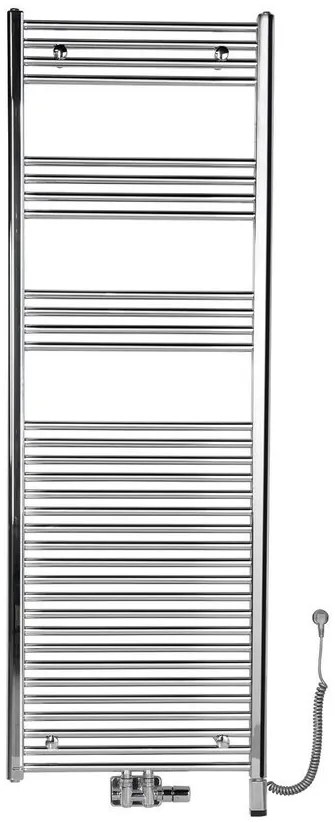 Aqualine Sapho, ALYA vykurovacie teleso rovné 600x1760 mm, stredové pripojenie, chróm, 1145-12
