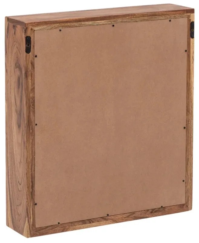 furniture-nabytek.cz - Masivní koupelnové zrcadlo Sydney z akácie, lakované, hnědé – 56×18×65 cm