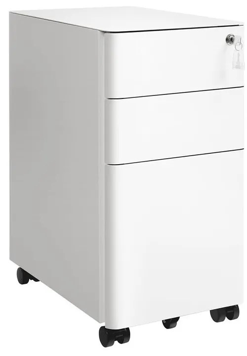 Kancelárska skrinka SONGMICS s kolieskami a zámkom OFC030W01