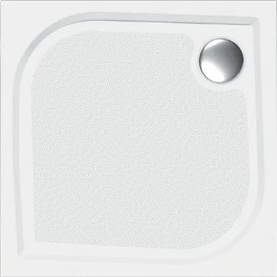 BPS-koupelny Sprchová vanička z liateho mramoru - štvorec Noris SQ 90 (90x90x3 cm)