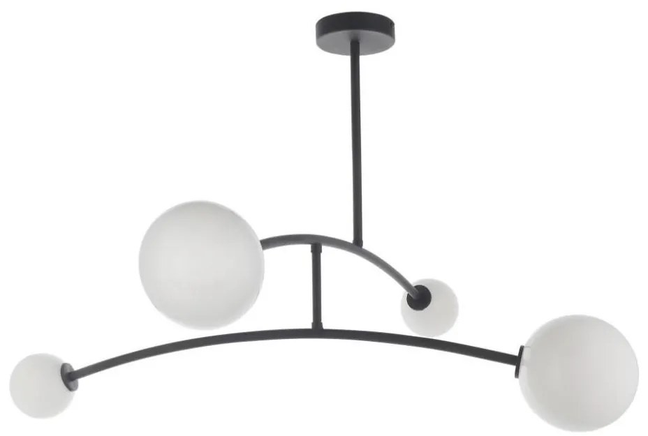 Endon 92940 - Luster na tyči BALANCE 4xG9/3W/230V čierna/biela