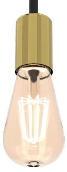 Nástenné svietidlo FLAME 2xE27/60W/230V čierna/zlatá