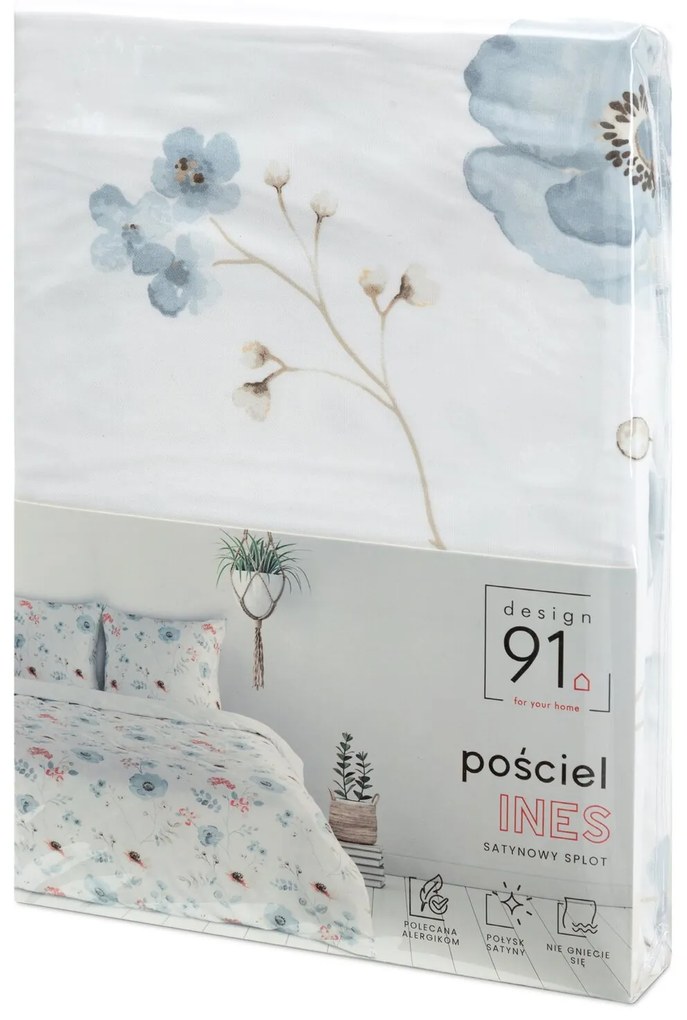 OBLIEČKY Z MIKROVLÁKNA INES 200X220 CM, 2KS 70X80 CM KVETY