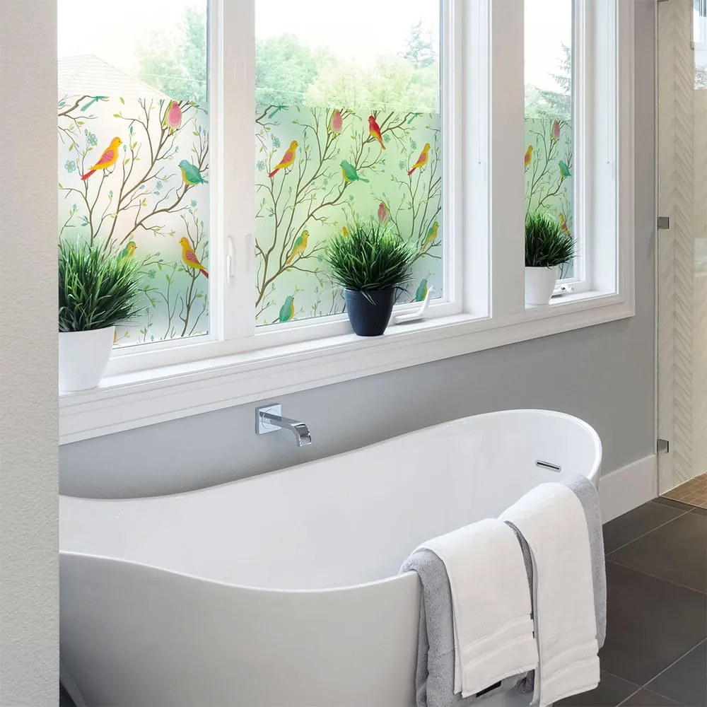 Samolepka na okno 200x40 cm Birds in the Forest - Ambiance