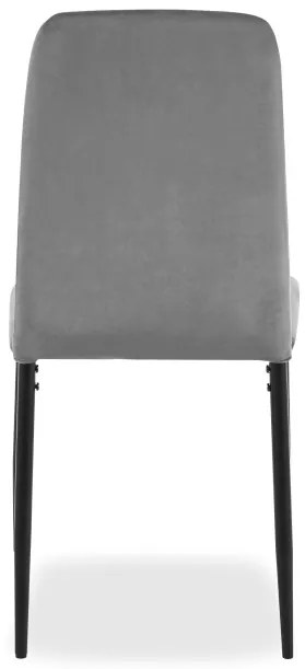 Jedálenská stolička MAVERIK zamatová, grafitová
