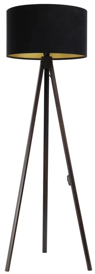 BPS Koncept Stojacia lampa STANDART 1xE27/60W/230V čierna/wenge BS0495