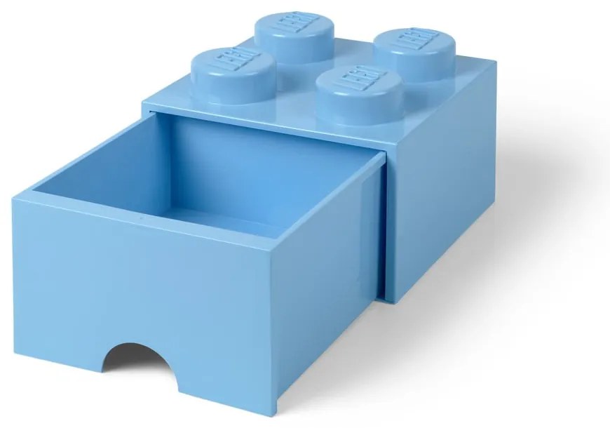 Svetlomodrý úložný box štvorec LEGO®