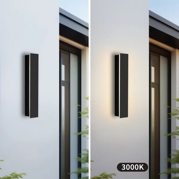 Brilagi - LED Vonkajšie nástenné svietidlo LINEAR LED/8W/230V 3000K IP65 čierna