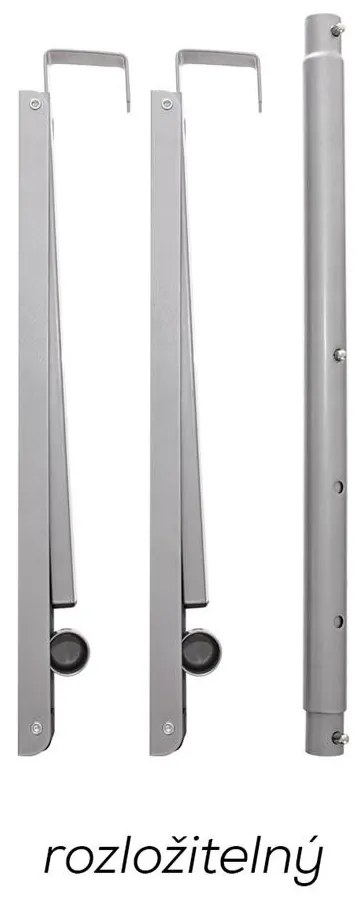 Orion Nastaviteľný, závesný, skladací vešiak na dvere s tyčou, 44 - 60 cm