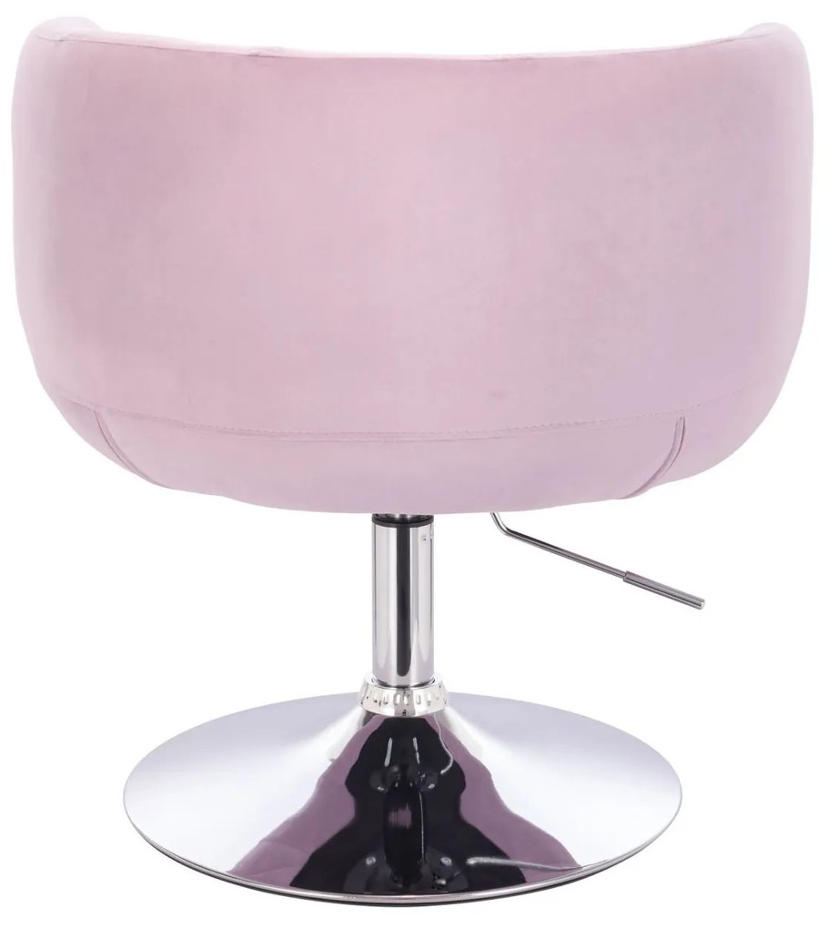 LuxuryForm DESIGN Kreslo MONTANA VELUR na striebornom tanieri - levanduľa