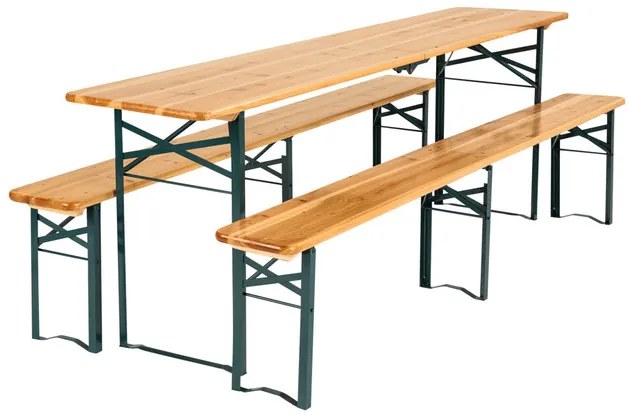 EASYmaxx Súprava jedálenského stolu s lavicou do altánku, 3-dielna (100378904)