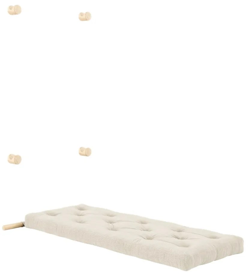 Krémové menčestrové kreslo Hooked – Karup Design