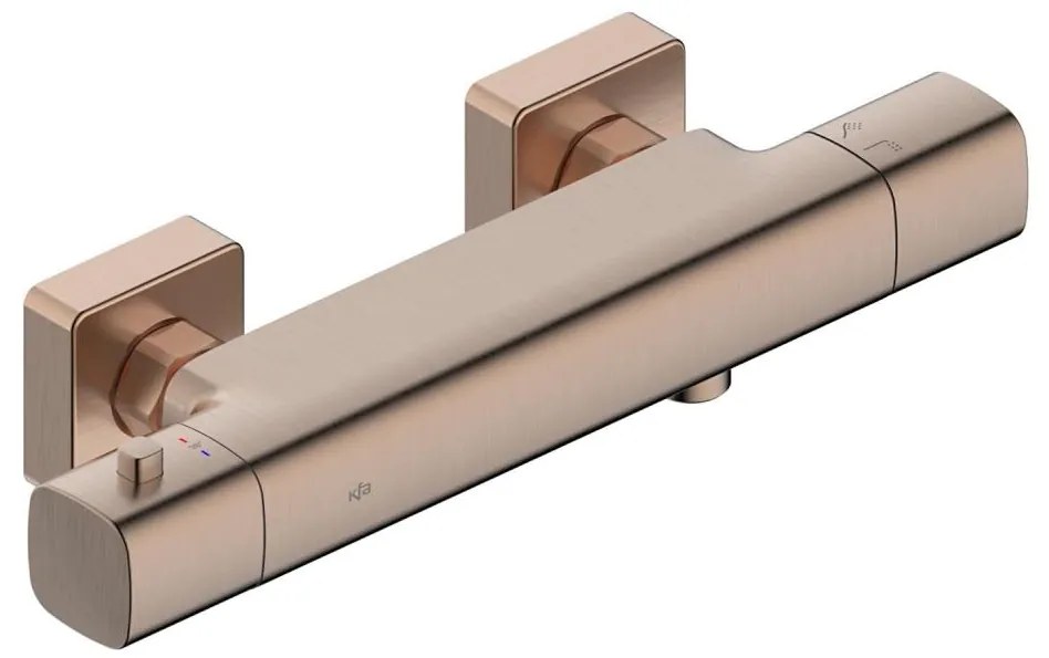 KFA Armatura 5756-010-34 - Termostatická sprchová batéria MALAGA ružové zlato