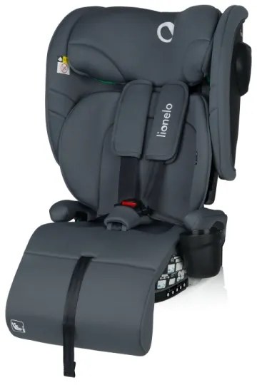 Lionelo - Skladacia autosedačka NELLY i-Size 76-150 cm grafitová sivá
