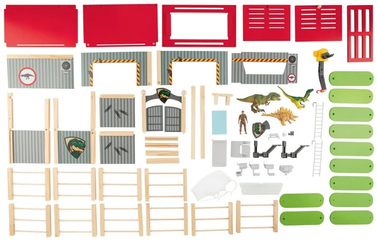 Playtive Drevená konská farma/dinoland ( dinoland)  (100357204)