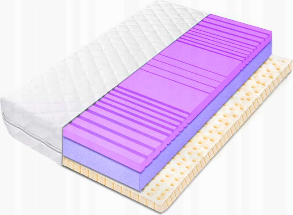 Penový matrac 170x190 hr na celulitídu, latex 27 cm, hygienický, pružný H3