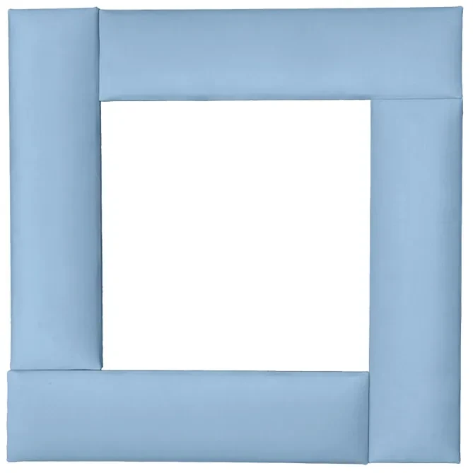 Čalúnený nástenný panel FRAME KRONOS 15x90 cm Farba: Svetlomodrá