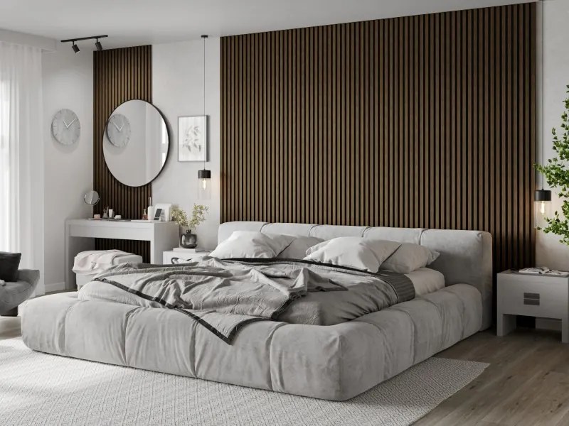 Mexen Lam-B, akustické stenové lamely 275 × 30 cm, HDF doska 4 mm, technická dyha, orech prírodný, S100-275307-3015-016