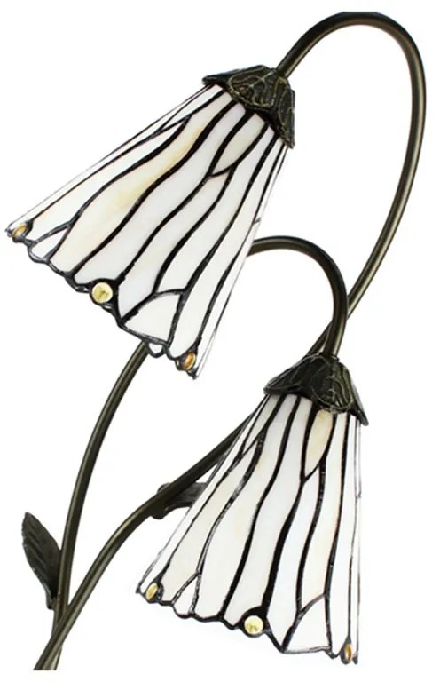 Nočná lampa Tiffany 35*18*61 WHITE