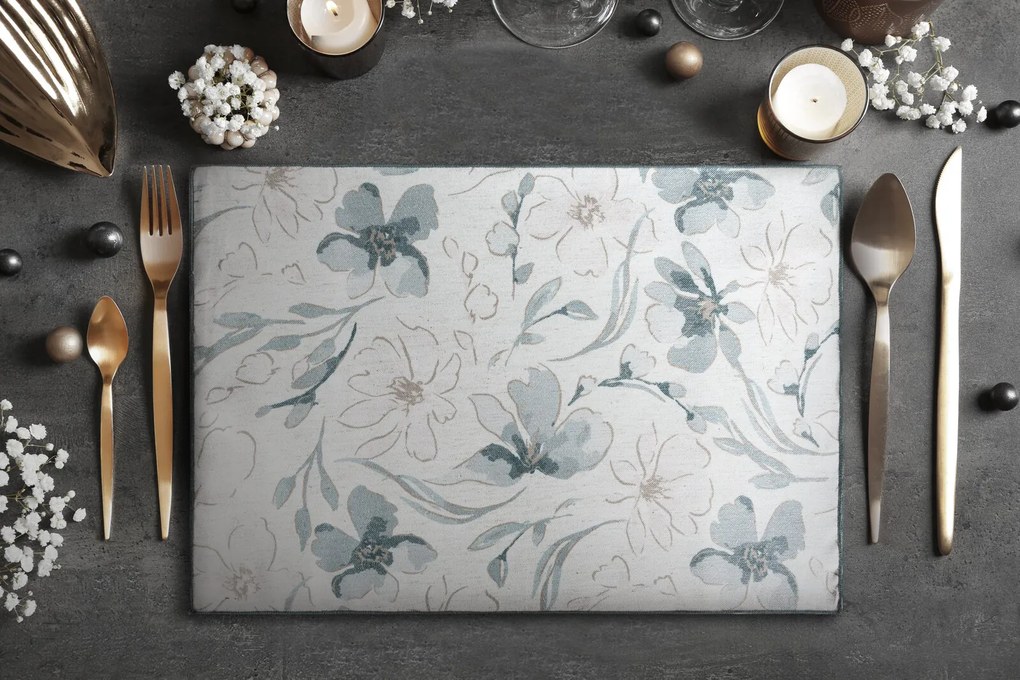 SADA 4 KS PRESTIERANIE NA STÔL INES10 32X45 CM KVETY