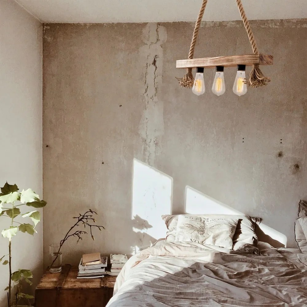 Závesné svietidlo v prírodnej farbe Erebos – Opviq lights