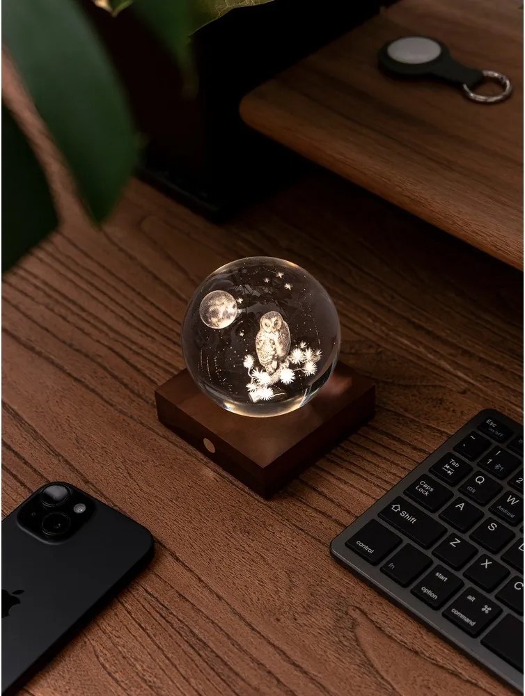 Prenosná svetelná dekorácia na USB ø 8 cm Amber – Gingko