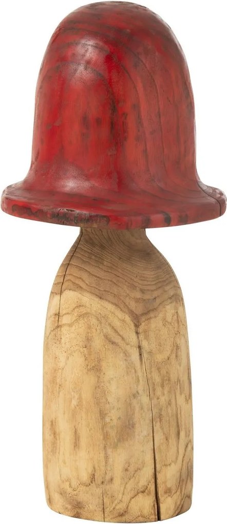 Prírodné drevená dekorácia huba Mushroom XL - Ø 35*70 cm