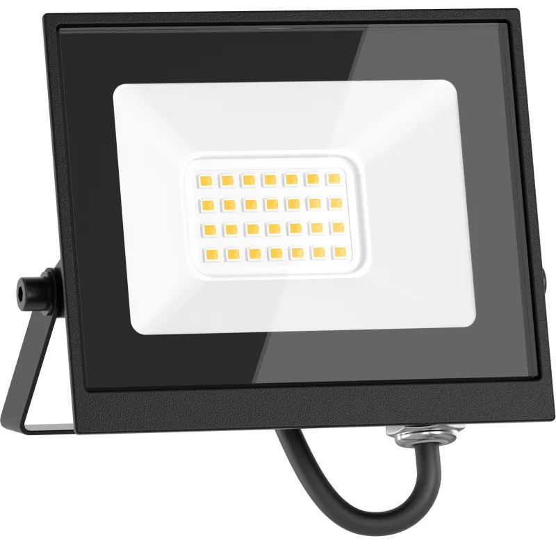 Mexen Luxpro+ LED reflektor, 20W, Studená - 6500K, 2200 lm, čierna - L231-020-65-70