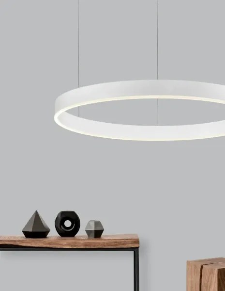 LED luster Motif 80 biele stmievateľné