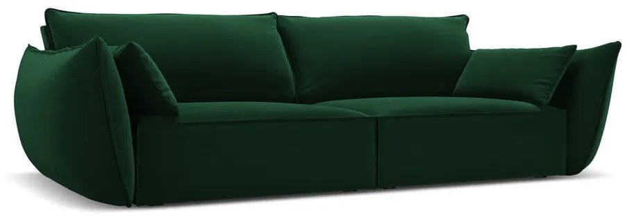 Tmavozelená zamatová pohovka 208 cm Vanda – Mazzini Sofas