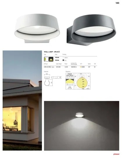 Redo 90046 - LED Vonkajšie nástenné svietidlo PHASER LED/12W/230V IP54