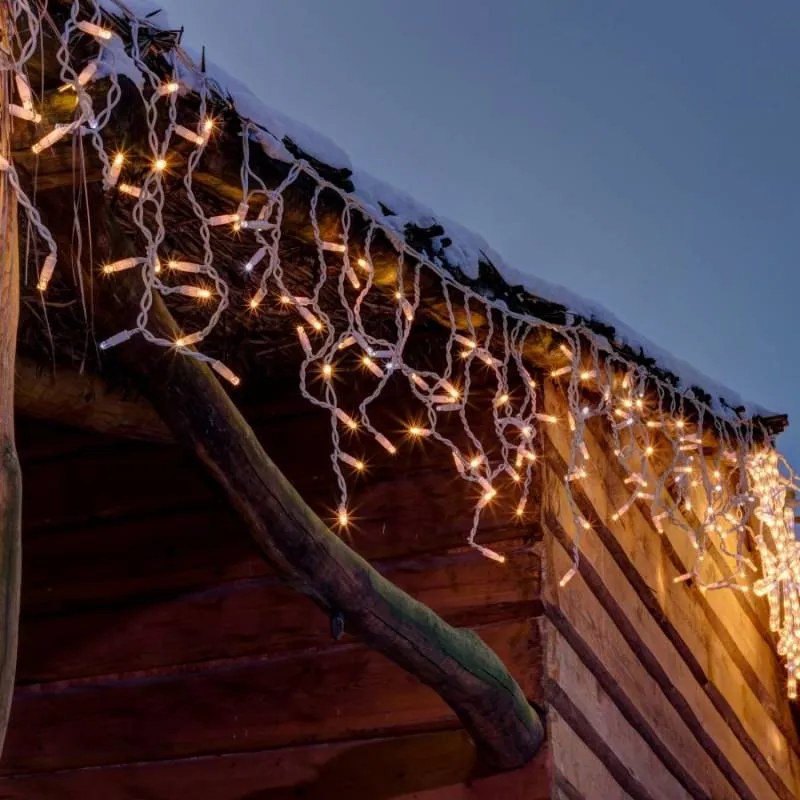 DECOLED LED svetlá vo forme rampúchov, 3 × 0,9 m, teplá biela, 174 diód, IP67