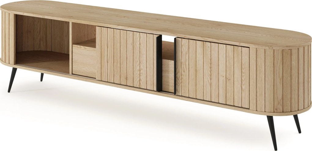 TV stolík Luvio 196 cm so zásuvkou - dub cremona