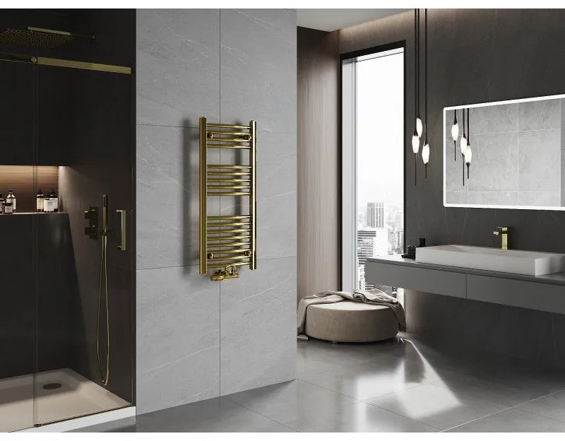 Mexen Ares, vykurovacie teleso 900x400 mm, 246 W, zlatá lesklá, W102-0900-400-00-50