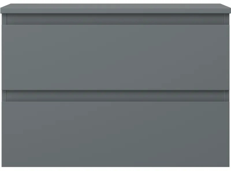 Mexen Orio, kúpeľňová skrinka 70 cm s hornou časťou, 2 zásuvky, grafitová matná, 91A10-07047-2-BFFC66
