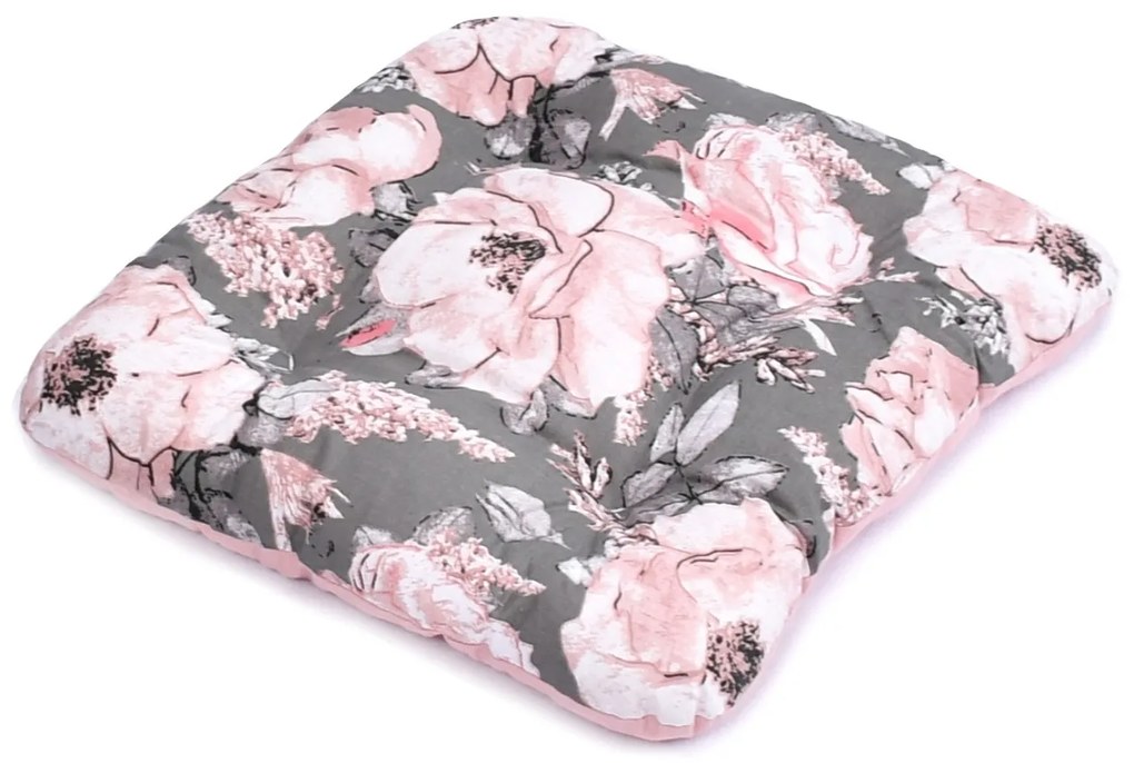 Podsedák na stoličku 40x40 cm - tmavé pivonky