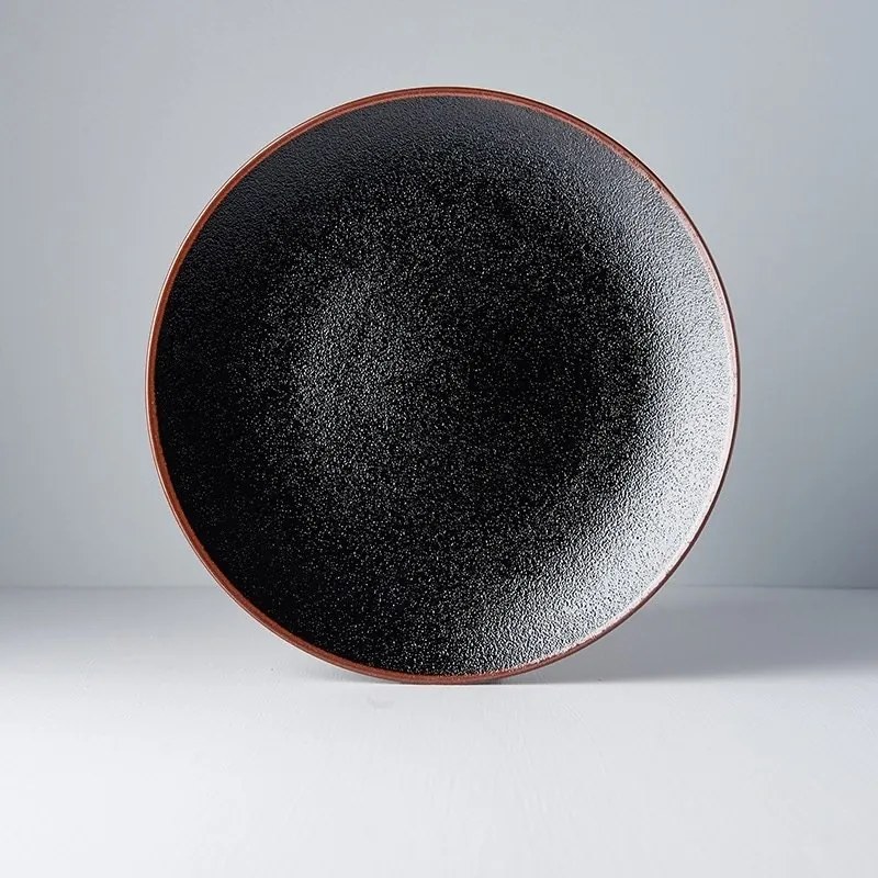 MADE IN JAPAN Guľatý tanier Tenmokku 29 cm 28,5 × 3 cm