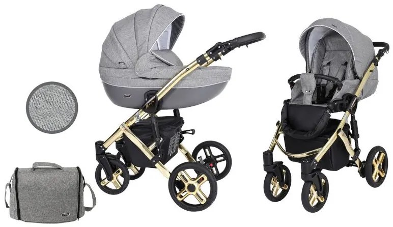 Kočík Kunert Mila Premium gold frame 2v1 - 08