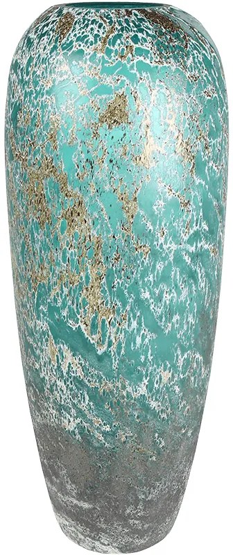 Kate Vase Emperor Ocean sklenená váza 25x64 cm