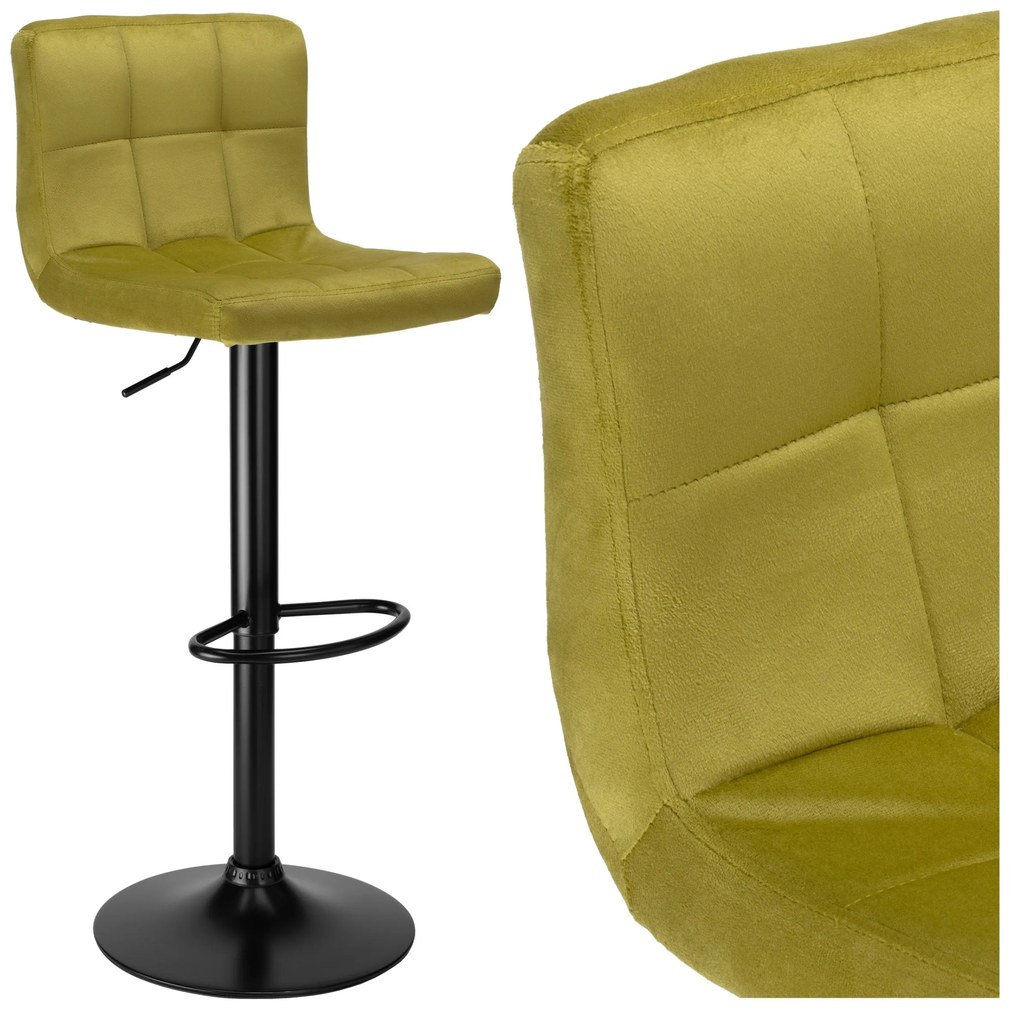 Barová stolička ARAKO čierna olivová