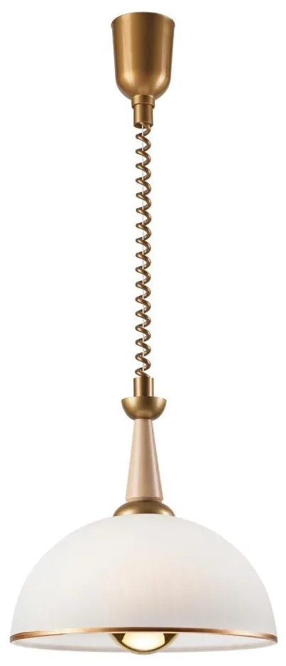 Sťahovací luster CHIARA 1xE27/60W/230V béžová/buk